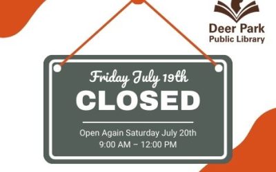 Library CLOSED Friday July 19th